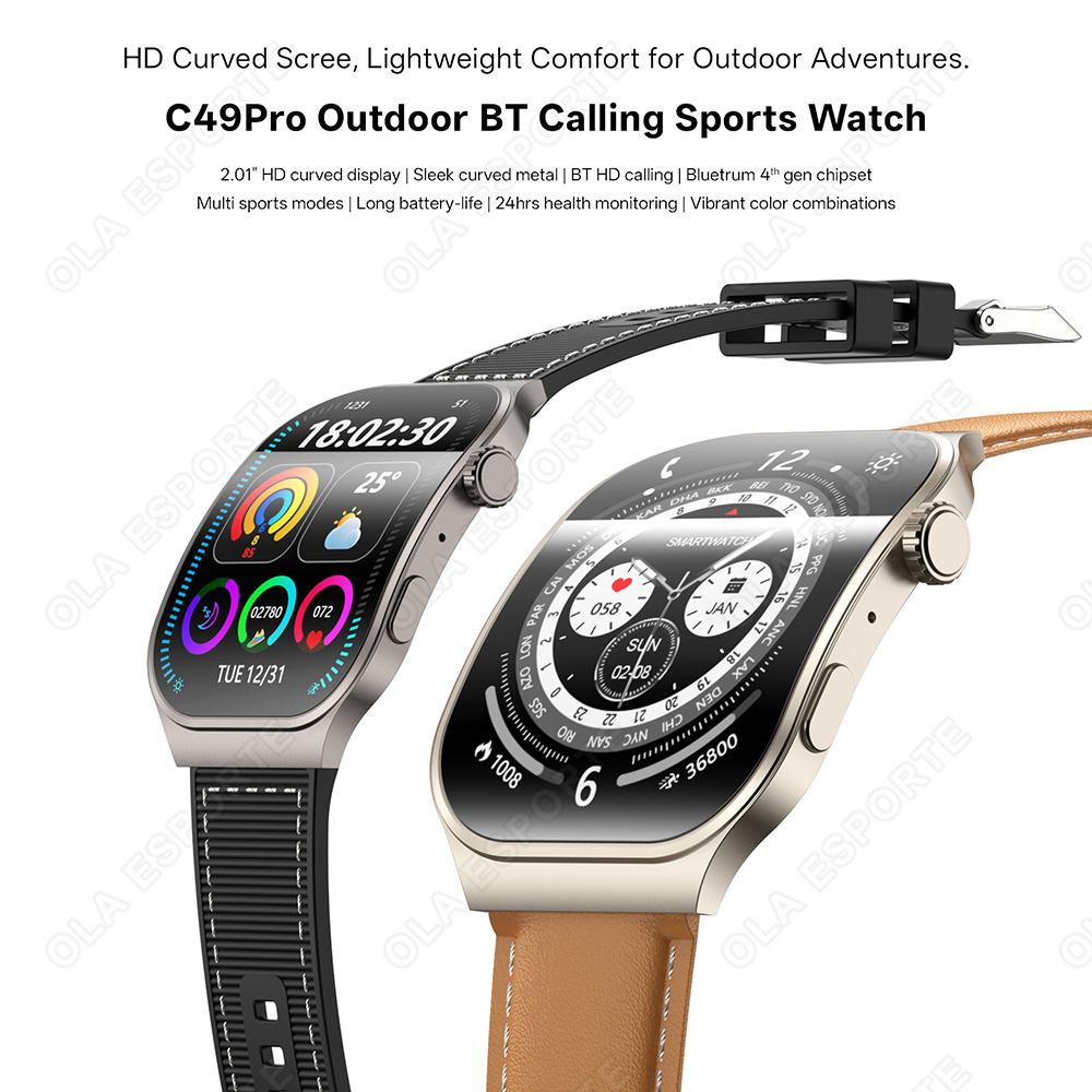 New Curved Screen Smart Watch  - Outdoor Lighting Track 评论和价格