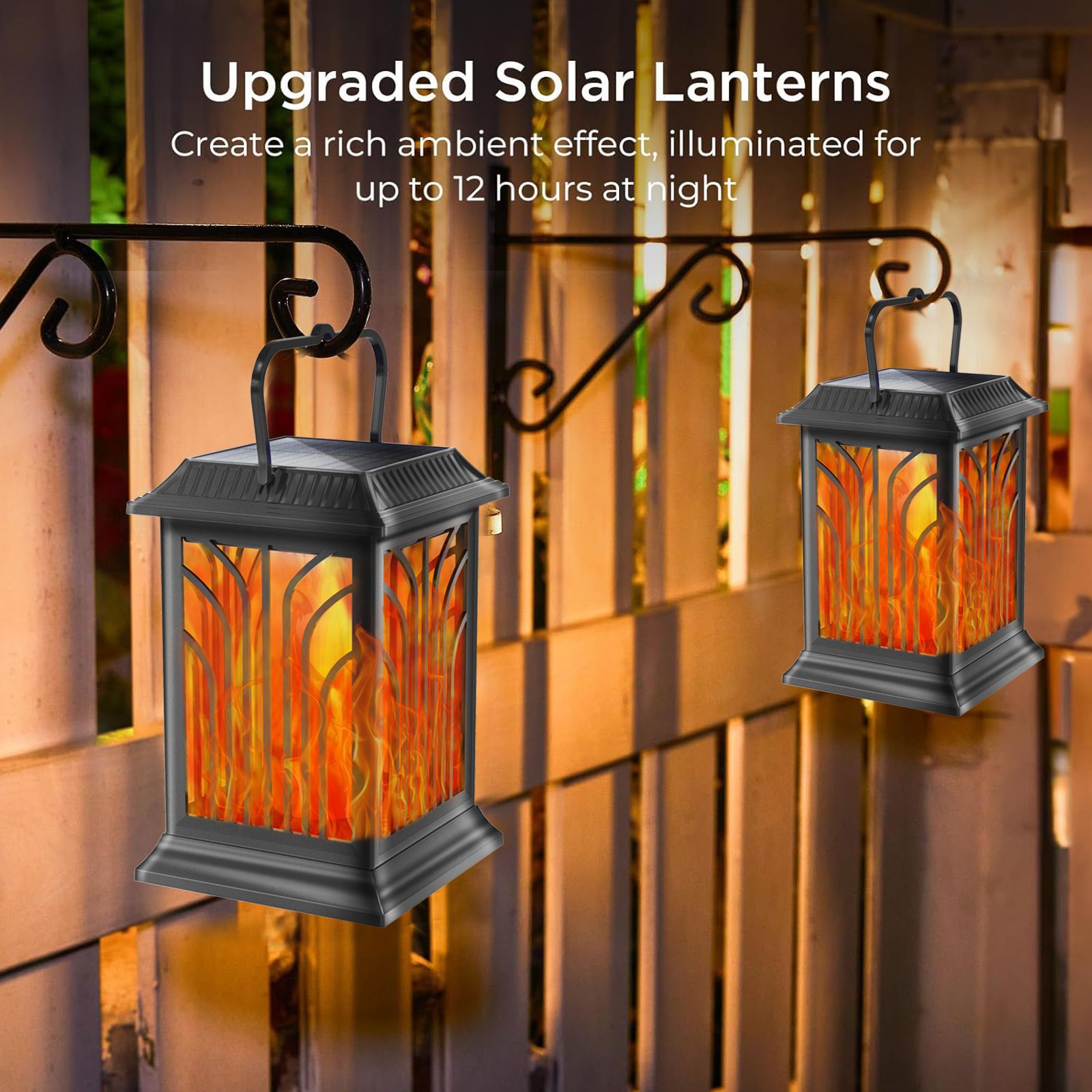 LED solar flame vertical strip - Outdoor Lighting And Landscape 评论和价格