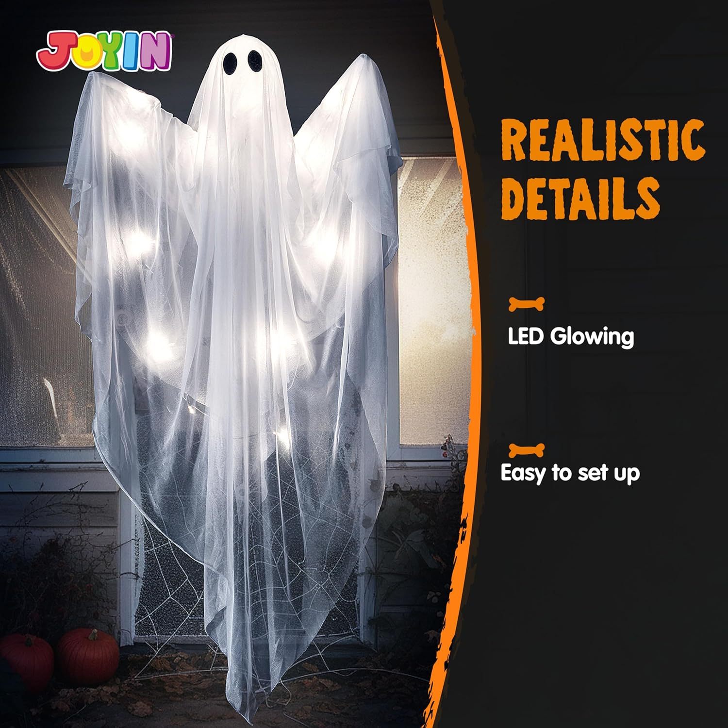 Halloween Hanging Light up Gho - Outdoor Lighting Effects 评论和价格