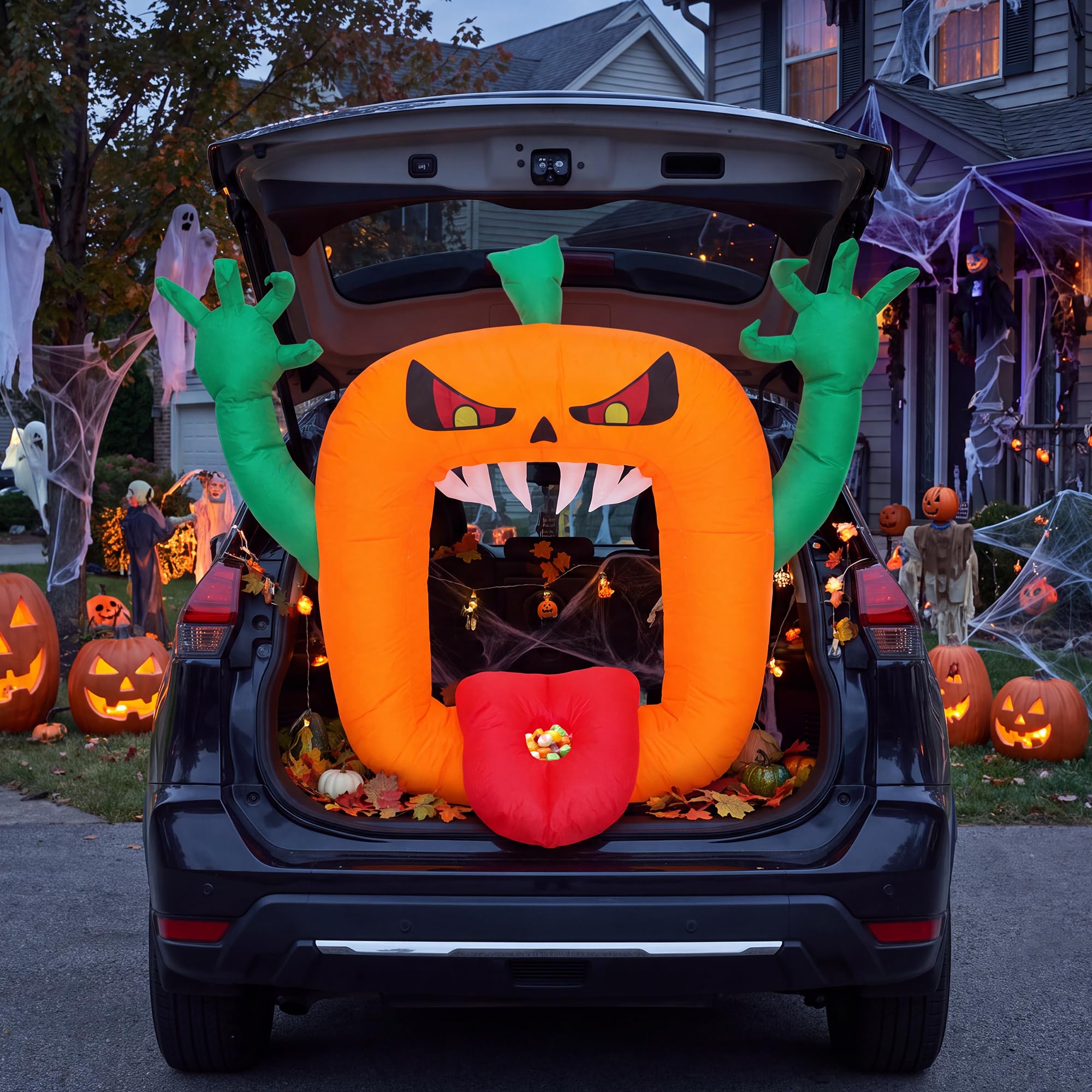 6FT Halloween Inflatables Scar - Outdoor Lighting Effects 评论和价格