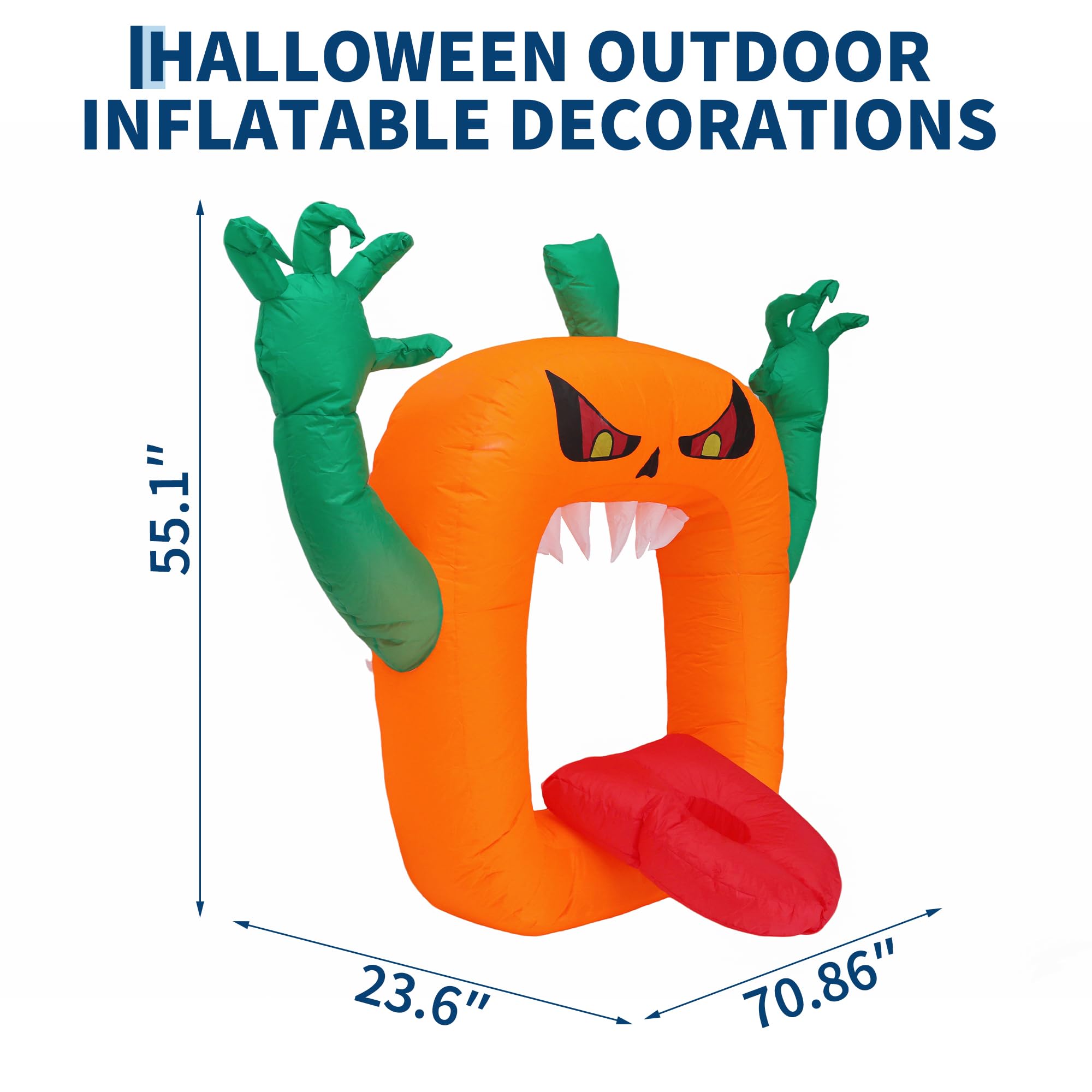 6FT Halloween Inflatables Scar - Outdoor Lighting Effects 评论和价格