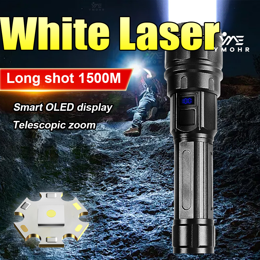 White Laser High Power Flashli - Outdoor Lighting Black 评论和价格