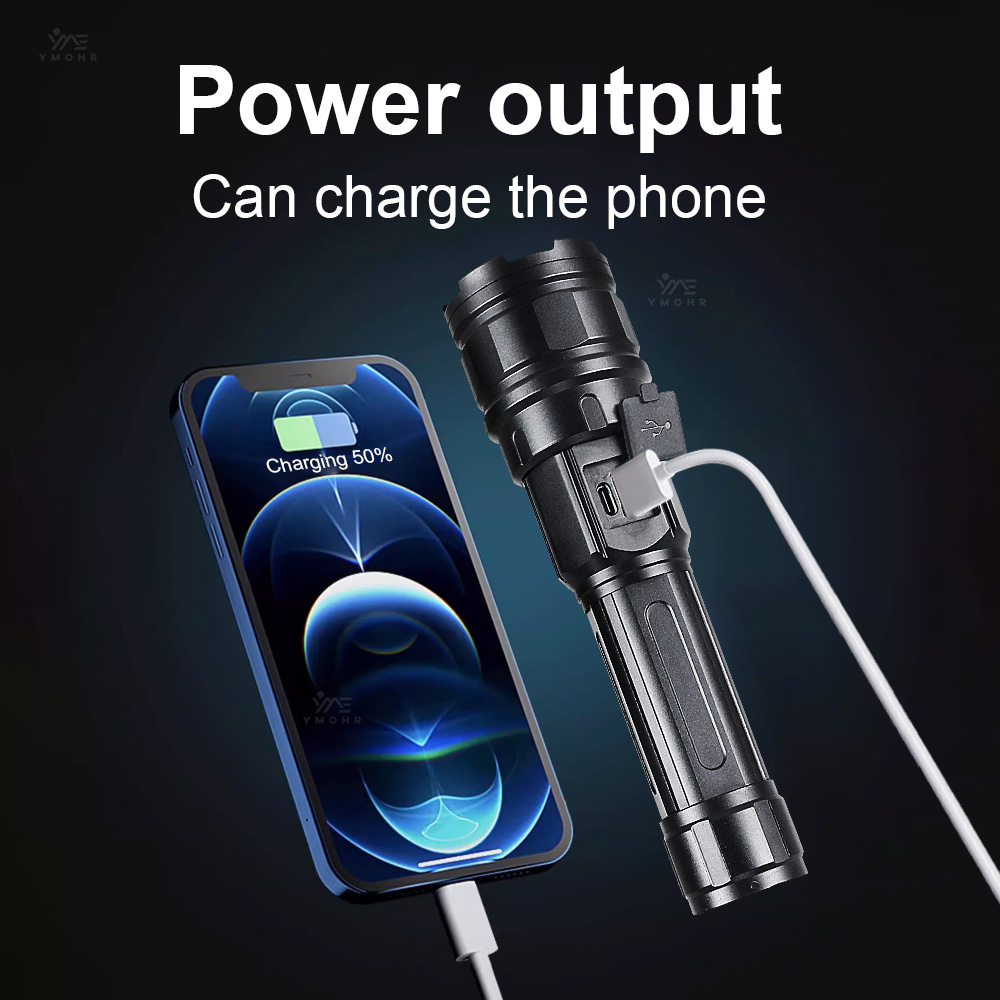 White Laser High Power Flashli - Outdoor Lighting Black 评论和价格